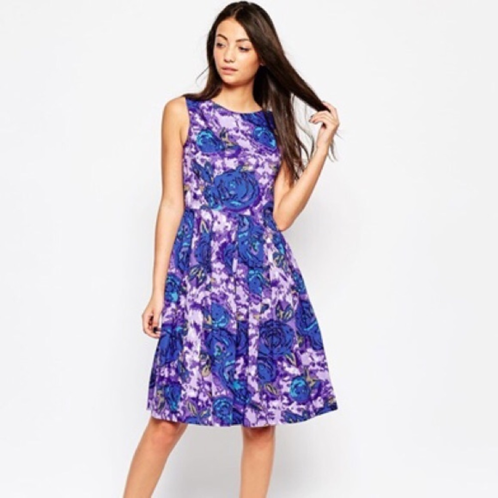 Emily and fin ruby cut purple floral xs nwt